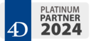 Partner logo for the year 2024 of our database provider 4th Dimension.